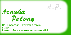 aranka pelvay business card